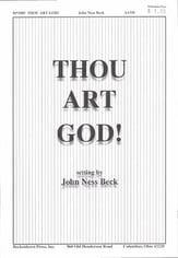 Thou Art God SATB choral sheet music cover